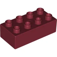 Duplo Brick 2 x 4 / Dark Red