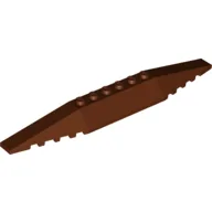 Brick Wedged, Sloped 2 x 16 Triple / Reddish Brown