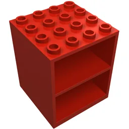 Homemaker Cupboard 4 x 4 x 4 / Red