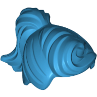 Lego Hair Ponytail and Fringe / Dark Azure