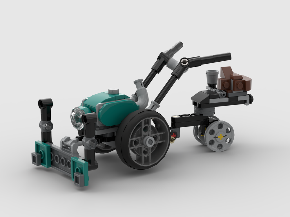 Lego 31135 Vintage Single-Axle Tractor with Snow Plough and Leather Saddle