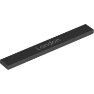 Tile 1 x 8 with London Print / Black