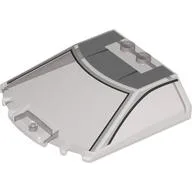Windscreen 6 x 6 x 1 1/3 with Light Bluish Grey/Black Cockpit Print / Trans-Brown