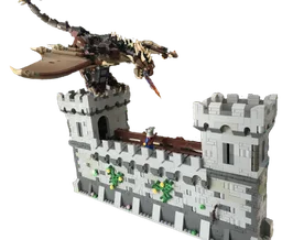 Castle wall and animated dragon v2