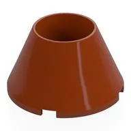Cone 4 x 4 x 2 Hollow No Studs / Dark Orange