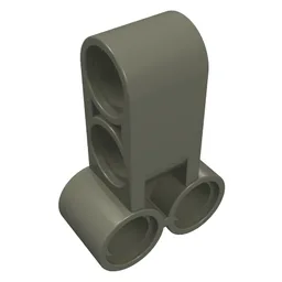 Technic Pin Connector Perpendicular Long / Dark Gray