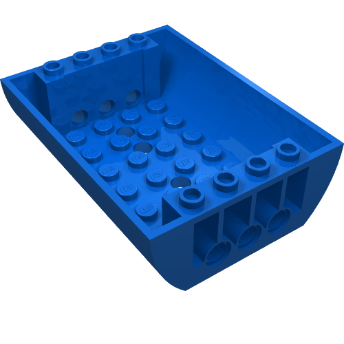 Lego Brick Curved Inverted 8 x 6 x 2 Double / Blue
