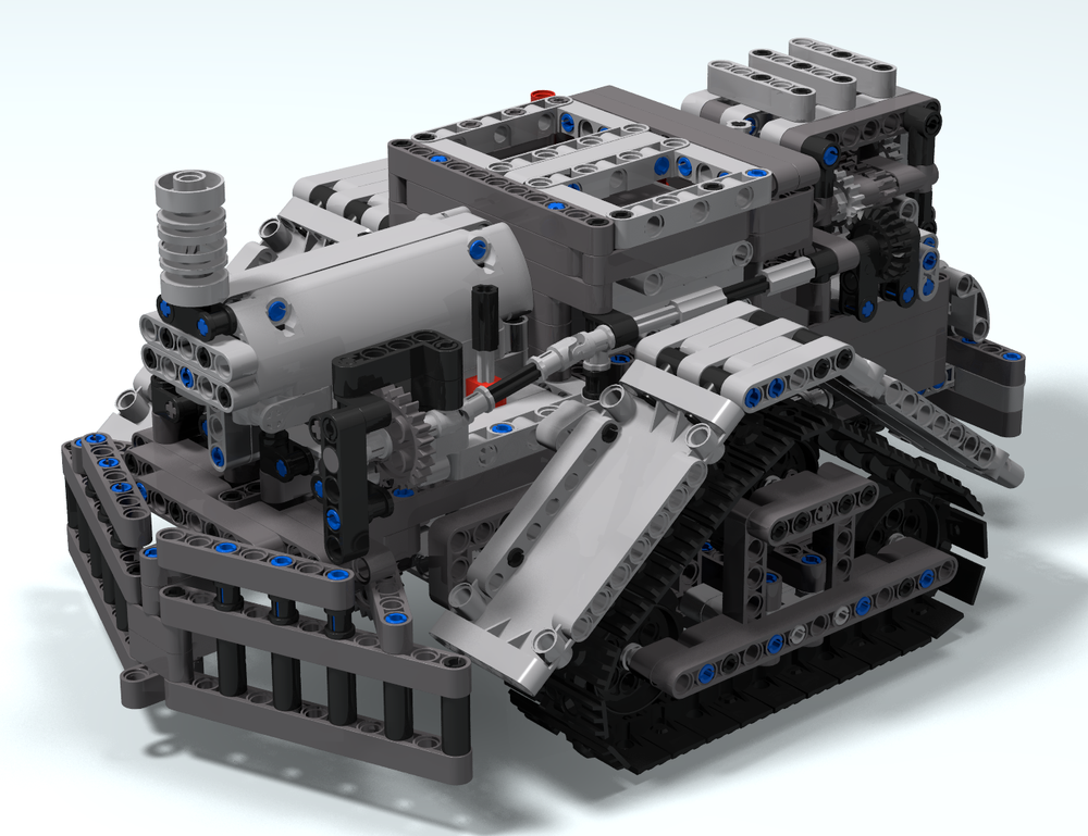 Lego Tracked Steam Tractor