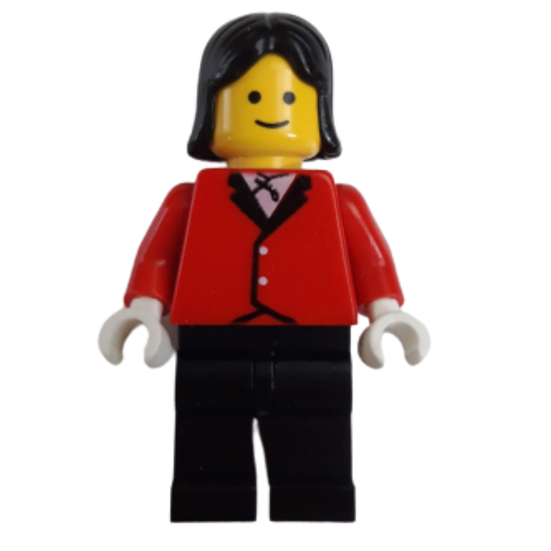 Lego Woman, Red Riding Jacket, Black Legs, Black Hair