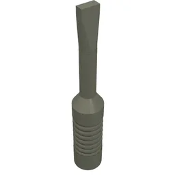 Tool Screwdriver with Narrow Head [6-Rib Handle] / Dark Gray