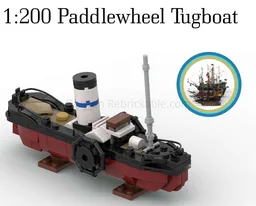 1:200 Paddlewheel Tugboat