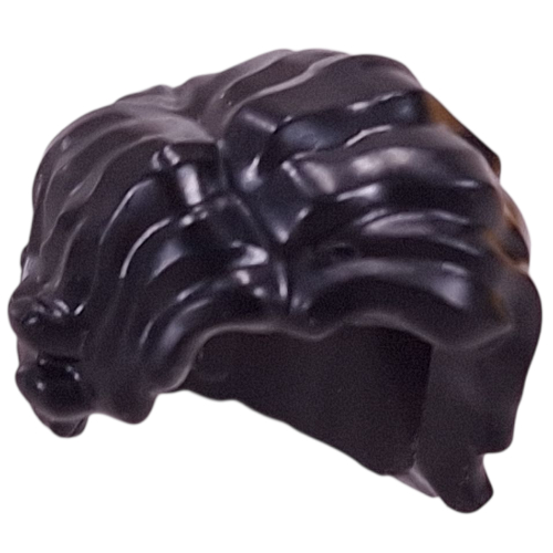 Lego Hair Short, Wavy, Parted Right / Black
