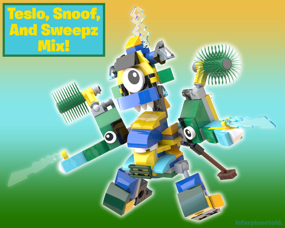 Lego Teslo, Snoof, and Sweepz Mix