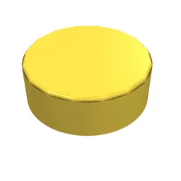 Tile Round 1 x 1 / Yellow