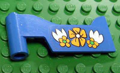 Lego Fabuland Car Door Left With Flowers Pattern (Sticker) - Set 3635