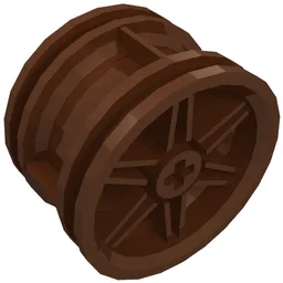 Wheel 30.4 x 20 without Pinholes, with Reinforced Rim / Reddish Brown