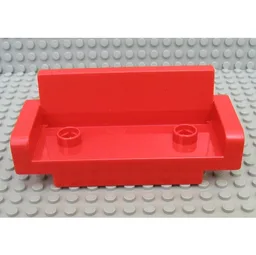 Duplo Couch / Sofa 2 x 6, with Two Studs / Red