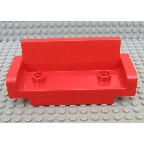 Lego Duplo Couch / Sofa 2 x 6, with Two Studs / Red