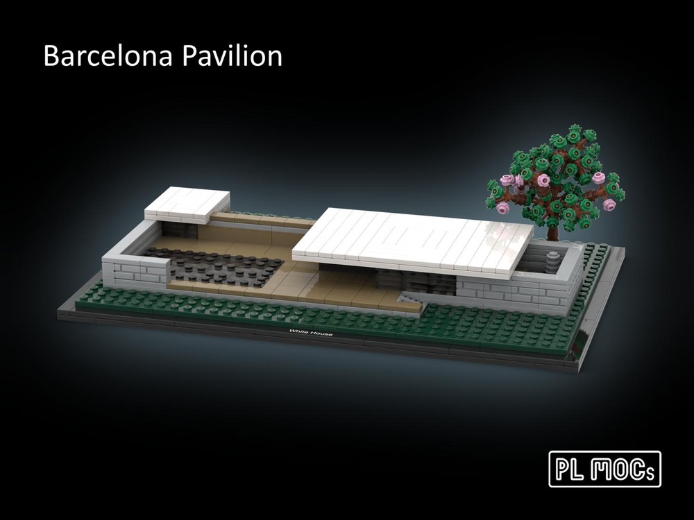 Lego Barcelona Pavilion - 21054 The White House Alternative Build