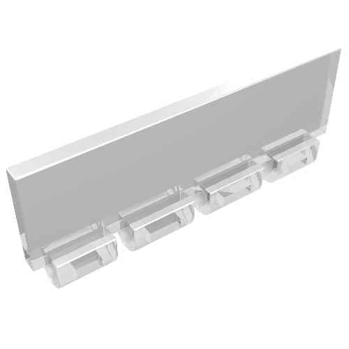 Lego Windscreen 1 x 4 x 1 1/3 with Bottom Hinge