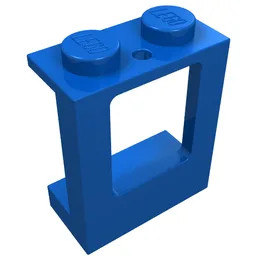 Window 1 x 2 x 2 Plane, Solid Studs / Blue