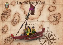 🌊 ISLANDER REGATTA COLLECTION - The Ultimate Lagoon Race! - RED TEAM CANOE - Warriors from Volcano Island