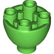 Brick Round 2 x 2 x 1 1/3 Inverted / Bright Green