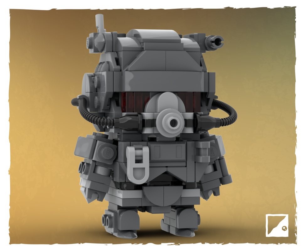 Lego Fallout LEGO Brickheadz MOC ~ NCR Ranger Power Armor (Bethesda & Amazon Prime)