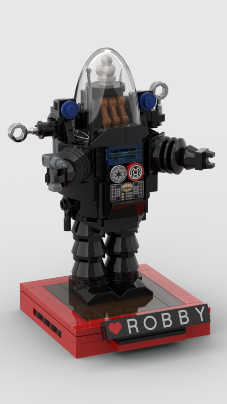 Lego MOC Miniscale ROBBY The Robot Of FORBIDDEN PLANET