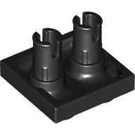 Plate Special 2 x 2 with 2 Pins / Black
