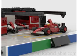 F1 pit stop garage