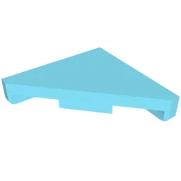 Tile 45° Cut 2 x 2 (Triangle) / Medium Azure
