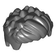 Lego Hair Short Pointy, Wavy in Front / Dark Bluish Gray
