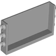 Panel 1 x 6 x 3 with Studs on Sides / Light Bluish Gray