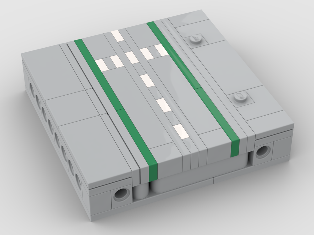 Lego 606pr0002 - Baseplate Road with Crosswalk (microscale version)
