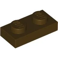 Plate 1 x 2 / Dark Brown