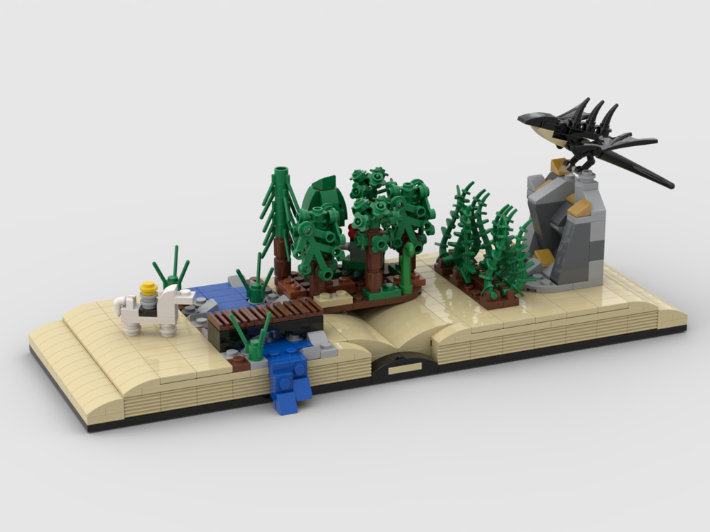 Lego The story of the knight and the dragon