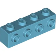 Brick Special 1 x 4 with 4 Studs on One Side / Medium Azure