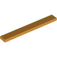 Tile 1 x 8 with Groove / Medium Orange