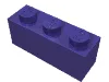 Brick 1 x 3 / Dark Purple
