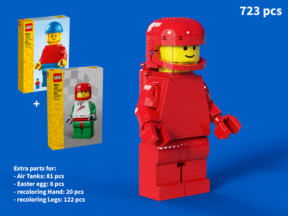 Lego Up-Scaled LEGO Minifigure Space Astronaut