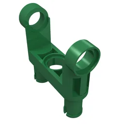 Technic Pin Connector Toggle Joint Smooth Double with 2 Pins / Green