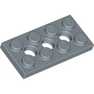 Technic Plate 2 x 4 [3 Holes] / Sand Blue
