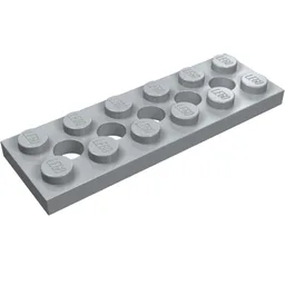 Technic Plate 2 x 6 [5 Holes] / Light Bluish Gray