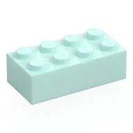 Brick 2 x 4 / Light Aqua