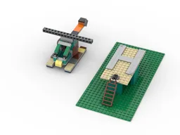 10270 Klintlsztvud Style Helicopter & Heli Pad