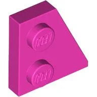 Wedge Plate 2 x 2 Right / Dark Pink
