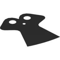 Neckwear Cape, Tapered Bottom, Wide Shoulders [Traditional Starched Fabric] / Black