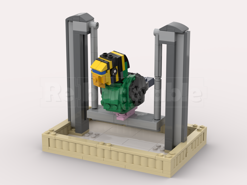 Lego Parakeet on Swing
