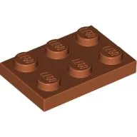 Plate 2 x 3 / Dark Orange